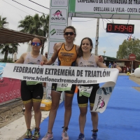 Barragán y García se proclaman campeones de Extremadura de Triatlón Cross