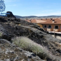 Dos detenidos, uno de ellos menor, por incendiar la zona del Mirador del Jardín