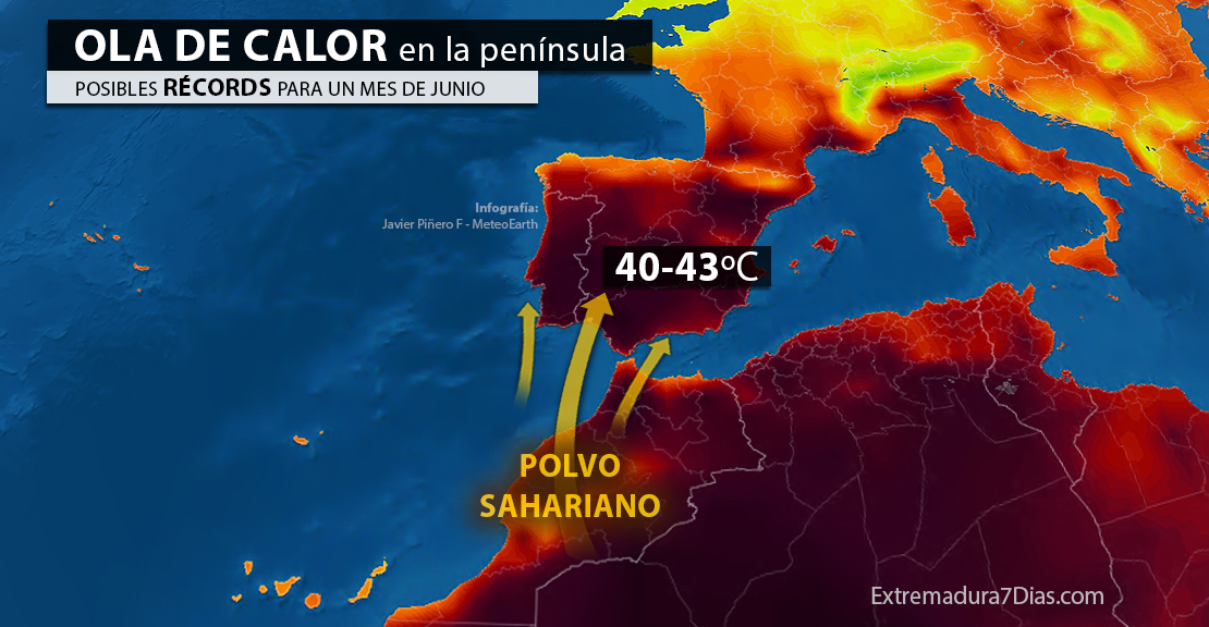 Llega con fuerza la primera ola de calor del año a Extremadura