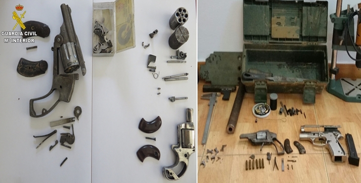 Dos detenidos por tráfico de armas en la zona de Plasencia