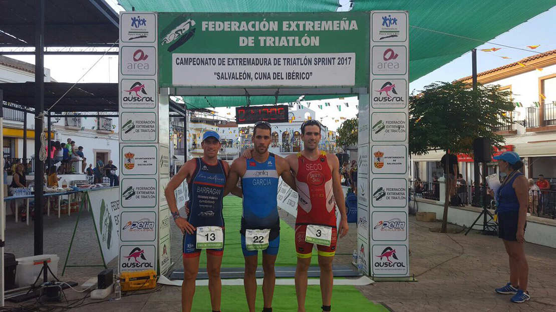 García y Rico campeones de Extremadura de Triatlón Sprint