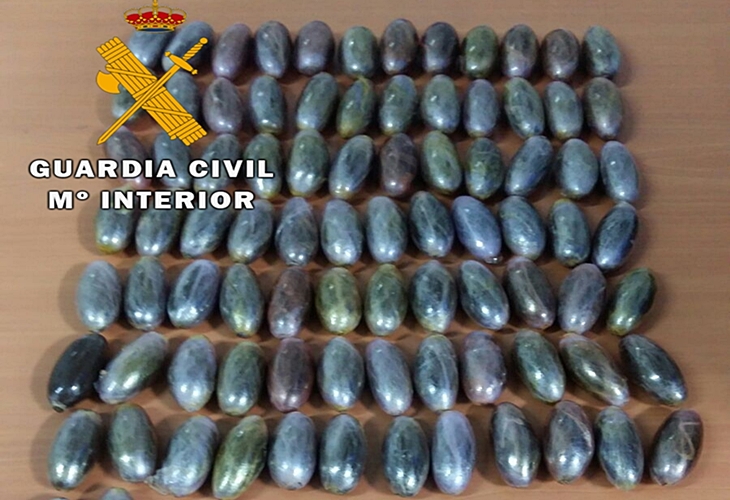 Cuatro detenidos mientras portaban hachís en su vehículo