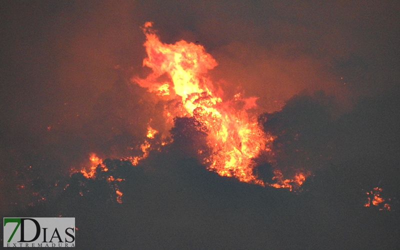 Fuera de control el incendio de Arroyo de San Serván