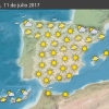 Previsión meteorológica en España. Días 11 y 12 de julio