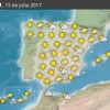 Previsión meteorológica en España. Días 15 y 16 de julio