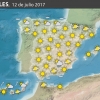 Previsión meteorológica en España. Días 11 y 12 de julio