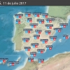 Previsión meteorológica en España. Días 11 y 12 de julio