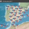 Previsión meteorológica en España. Días 22 y 23 de julio