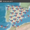 Previsión meteorológica en España. Días 15 y 16 de julio