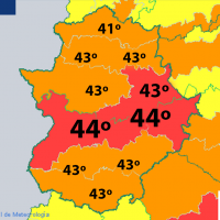 Se activa el aviso rojo por 44 grados este jueves en Extremadura