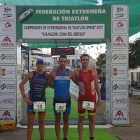 García y Rico campeones de Extremadura de Triatlón Sprint