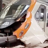 54 heridos en un accidente de tren en Barcelona