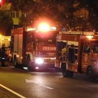 Incendio en una conocida pollería de la carretera de Sevilla (Badajoz)