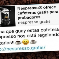 Estafan a usuarios de Facebook con el gancho de cafeteras Nespresso