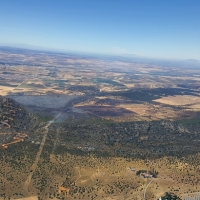 10 días después declaran extinguido el incendio en la Sierra de San Serván