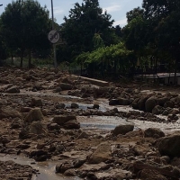 Así quedaba Valverde de La Vera tras la inundación