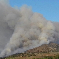 Gran incendio en la Sierra de Arroyo de San Serván