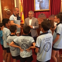 Fragoso recibe a varios campeones de España de gimnasia