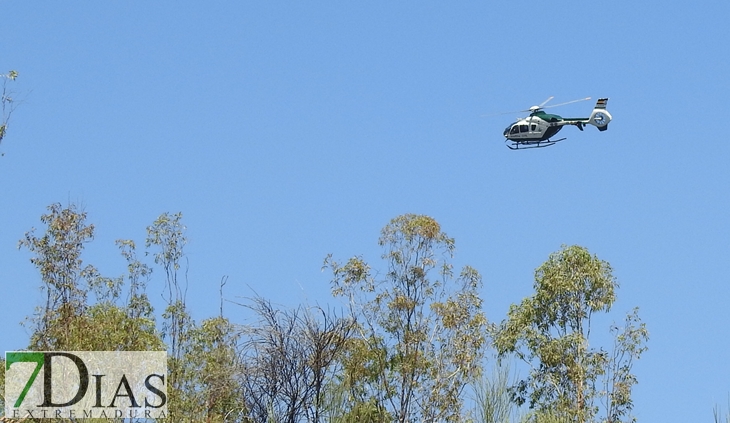 Un helicóptero llega a La Codosera para atrapar al huido