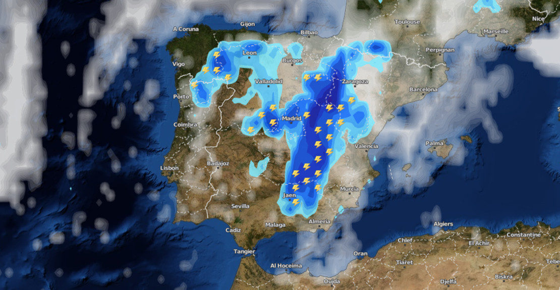 Las tormentas serán protagonistas los próximos días en muchas zonas de España