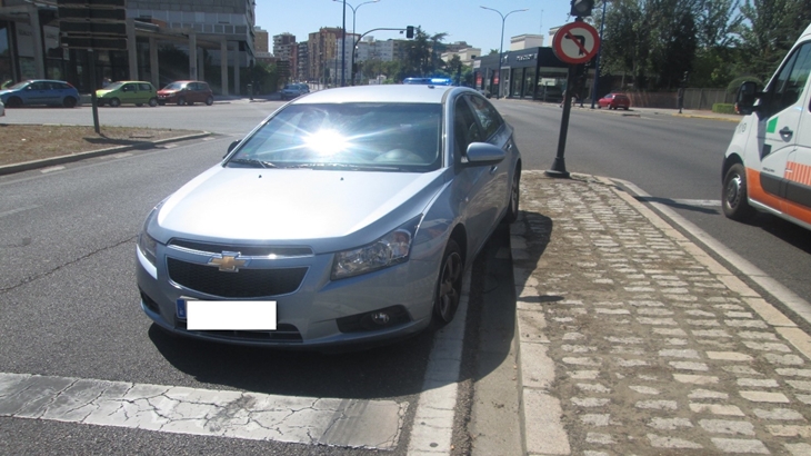 Le retiran el carnet tras sufrir un accidente en Badajoz
