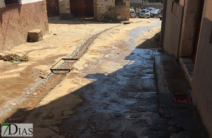 Así quedaba Valverde de La Vera tras la inundación