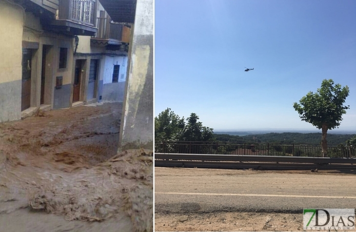 Así quedaba Valverde de La Vera tras la inundación