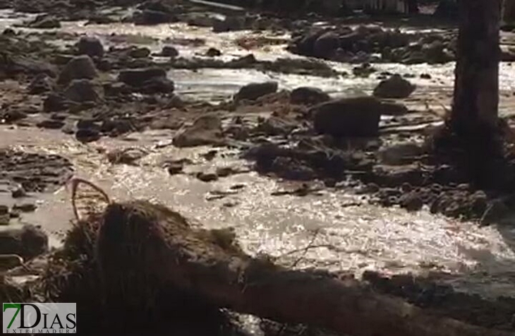 Así quedaba Valverde de La Vera tras la inundación