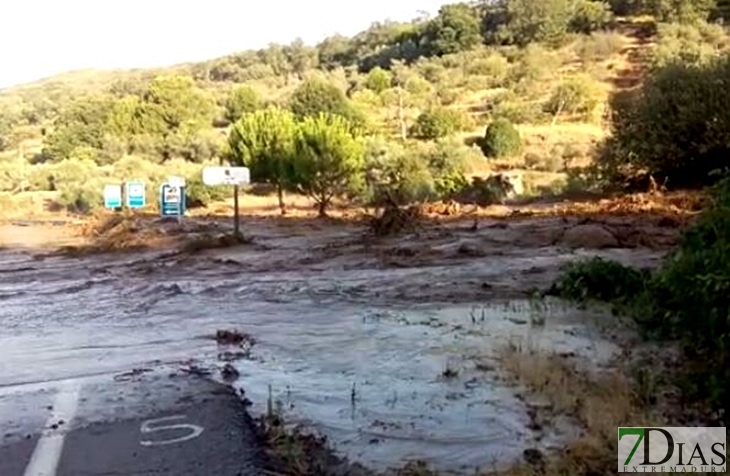 Así quedaba Valverde de La Vera tras la inundación