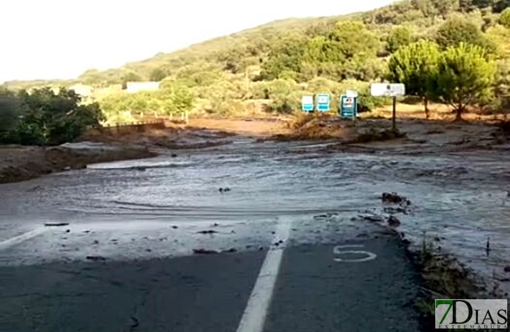 Así quedaba Valverde de La Vera tras la inundación