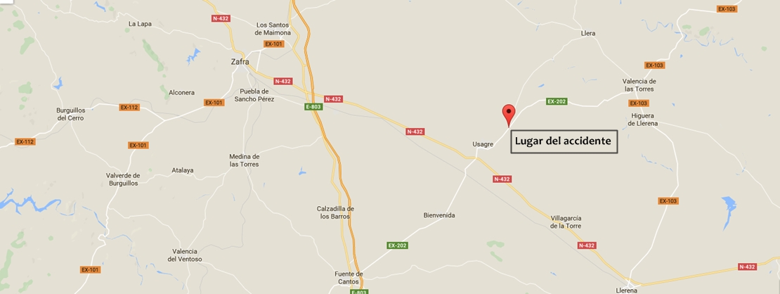 Un niño de 6 años en estado grave tras sufrir un accidente en la provincia de Badajoz