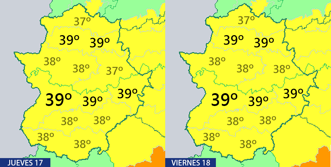 Toda Extremadura, en aviso por calor intenso los próximos días