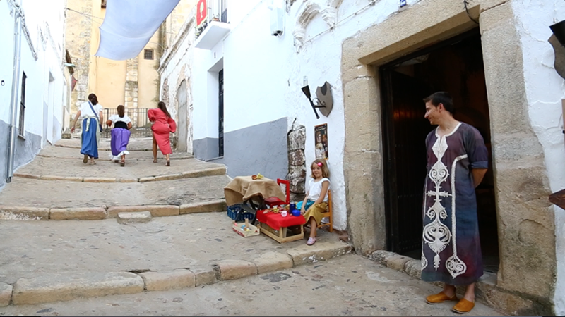 Ambientación de calles en el Alburquerque del medievo