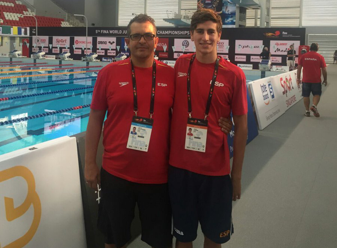 El nadador extremeño Cesar Castro brilla en el Mundial junior de Indianapolis