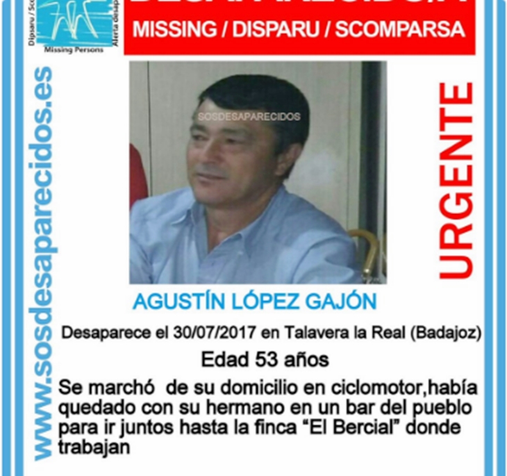 Nueva desaparición en la provincia de Badajoz