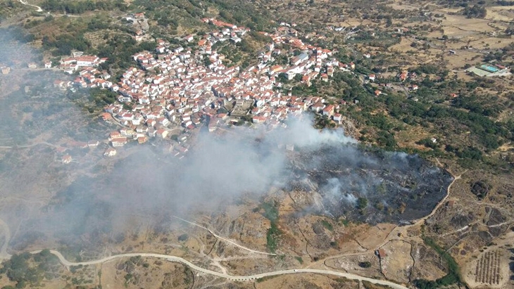 Estabilizado el incendio de Eljas (Cáceres)