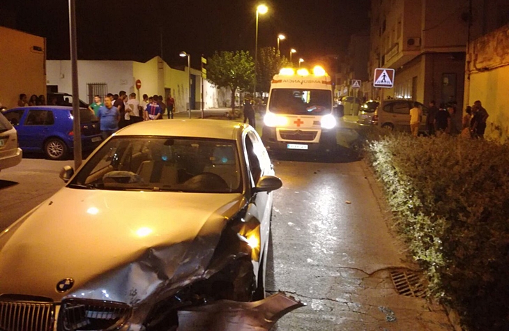 Accidente múltiple en Almendralejo (Badajoz)