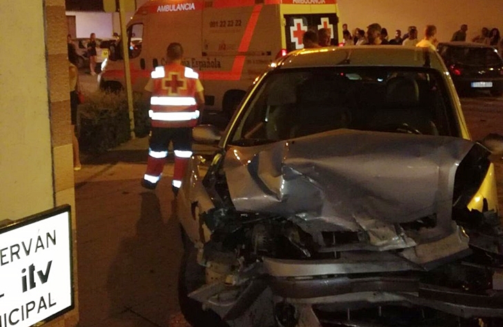 Accidente múltiple en Almendralejo (Badajoz)