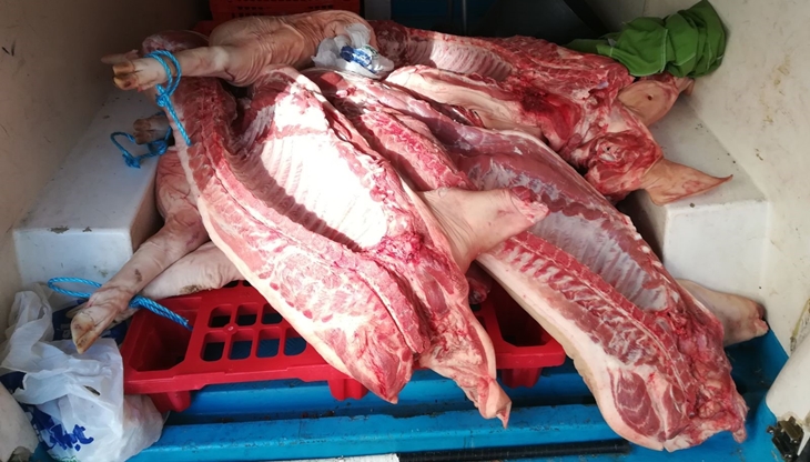 Interceptan en Badajoz 400 kilos de carne en mal estado