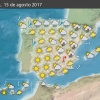 Fuertes tormentas este martes en la mitad este peninsular. Previsión en España
