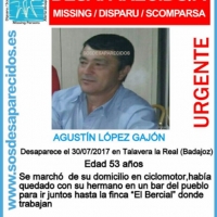 Desaparece un hombre de 53 años en Talavera la Real