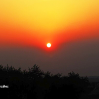 El humo de los incendios de Portugal vuelve a afectar Extremadura estos días