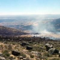 Estabilizado el incendio entre Acebo y San Martín de Trevejo (Cáceres)