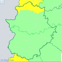 Alerta amarilla por tormentas en el norte de Cáceres
