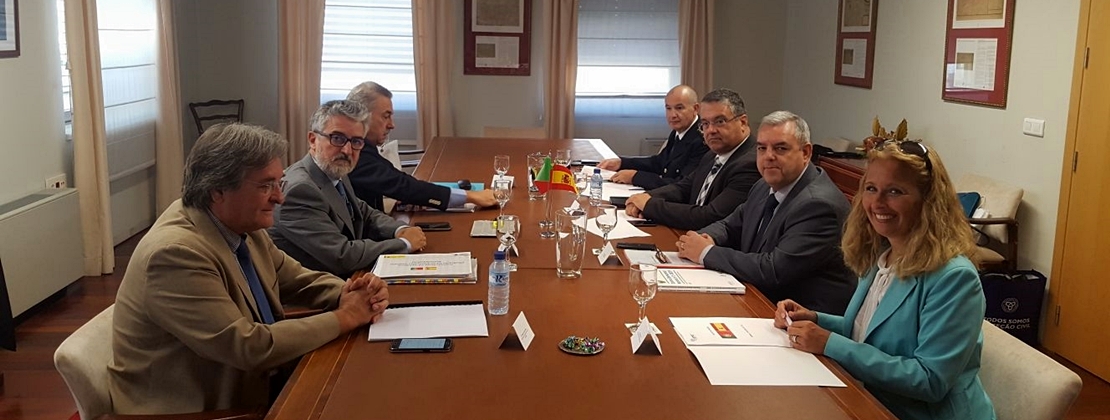 Estrecha colaboración entre Protección Civil española y portuguesa