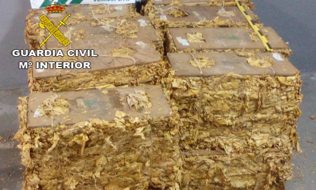Interceptados 810 kilos de tabaco de contrabando