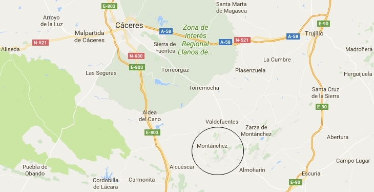 Una ciclista grave tras ser atropellada en Montánchez (Cáceres)