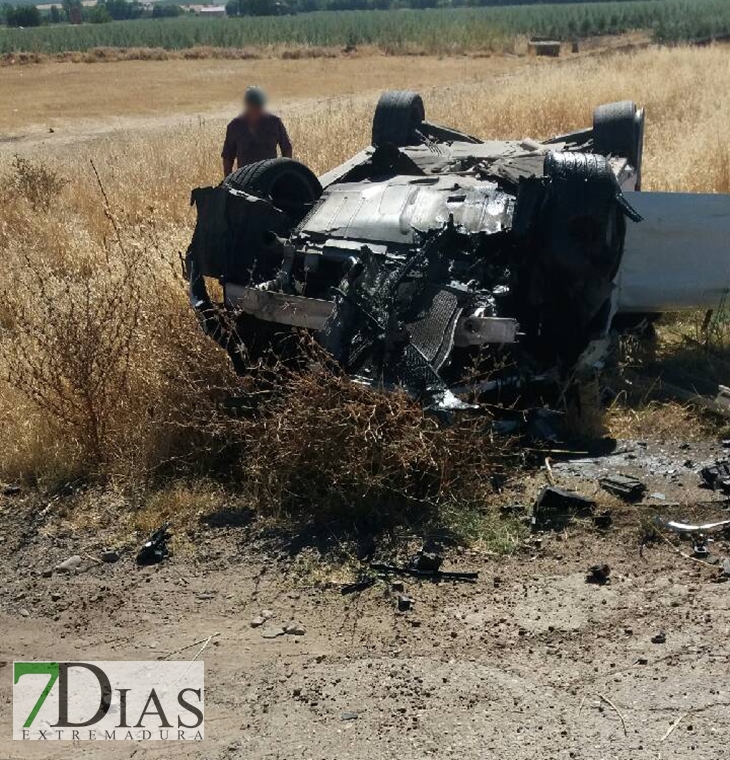 Una mujer fallece en un accidente de tráfico en Alvarado (Badajoz)