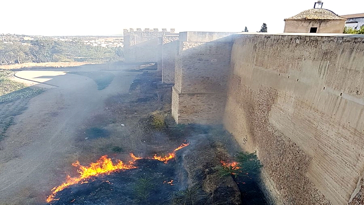 Esta es la imagen que ofrecerá La Alcazaba durante la Noche en Blanco