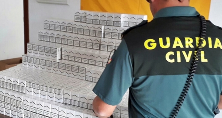 Interceptan en la provincia de Badajoz 2.500 cajetillas de tabaco ilegal